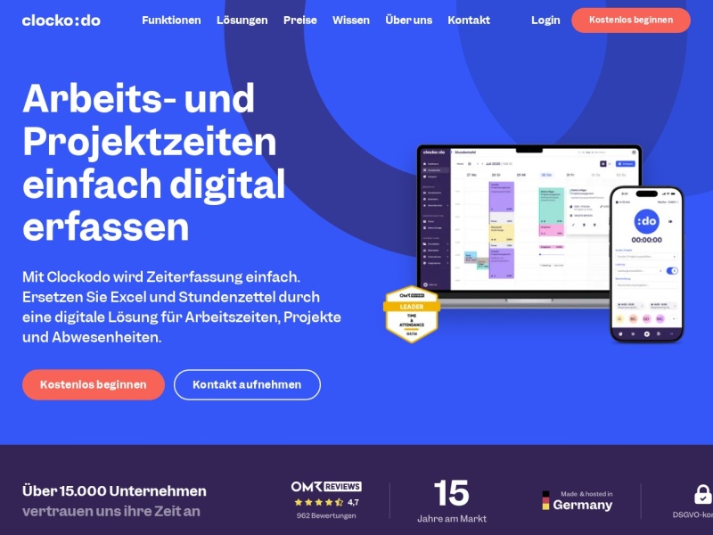 Mit Clockodo arbeitet die Zeit ab sofort für Sie