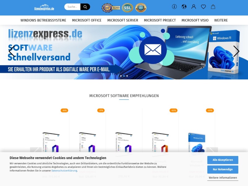 lizenzexpress.de - Software günstig Kaufen