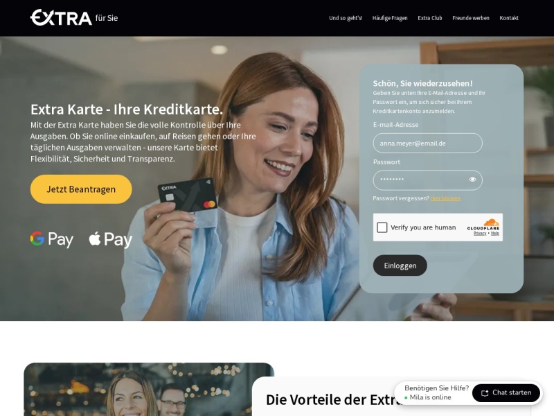 Extrakarte.com - Die Extra Kreditkarte